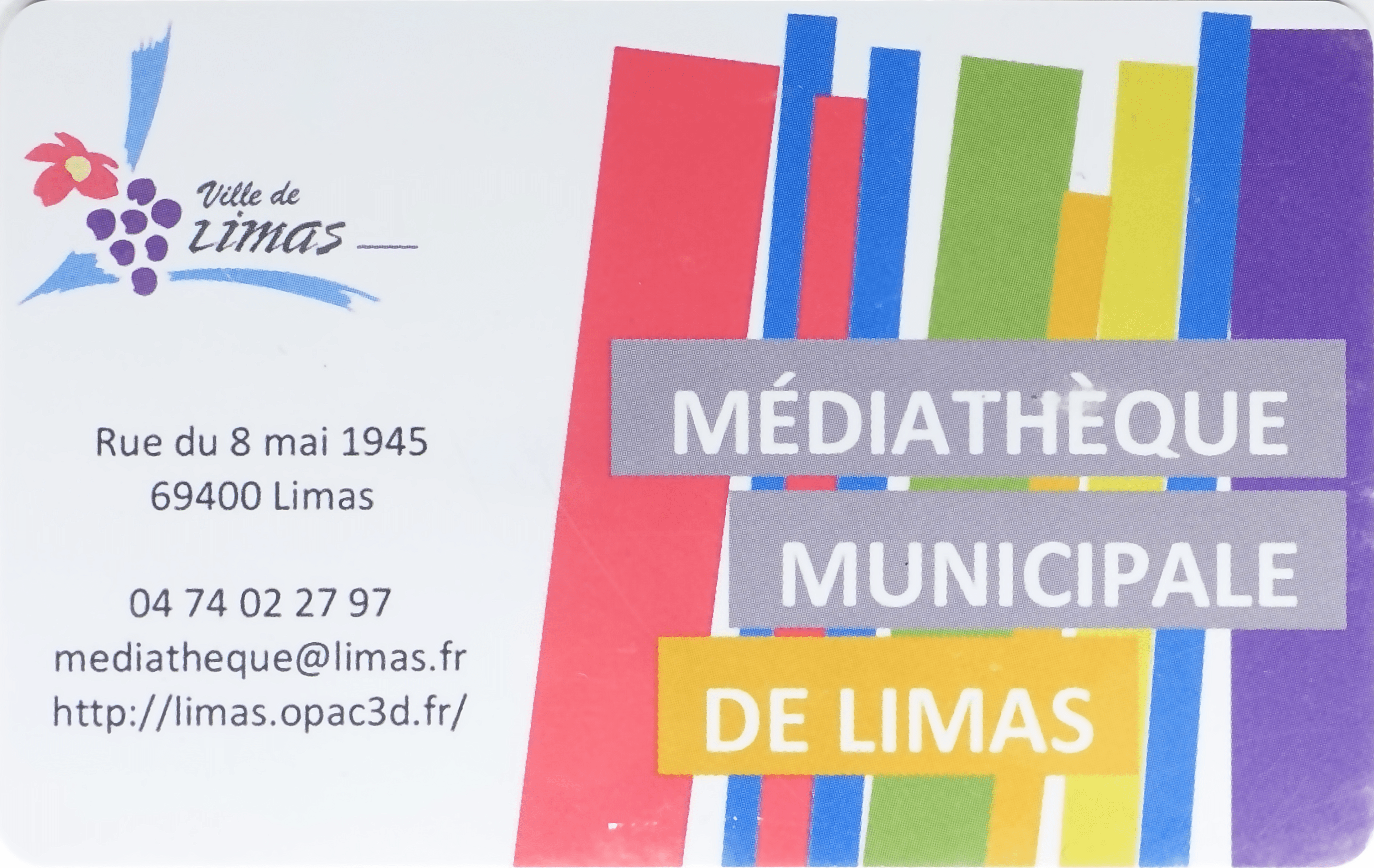 Carte de la médiathèque de Limas