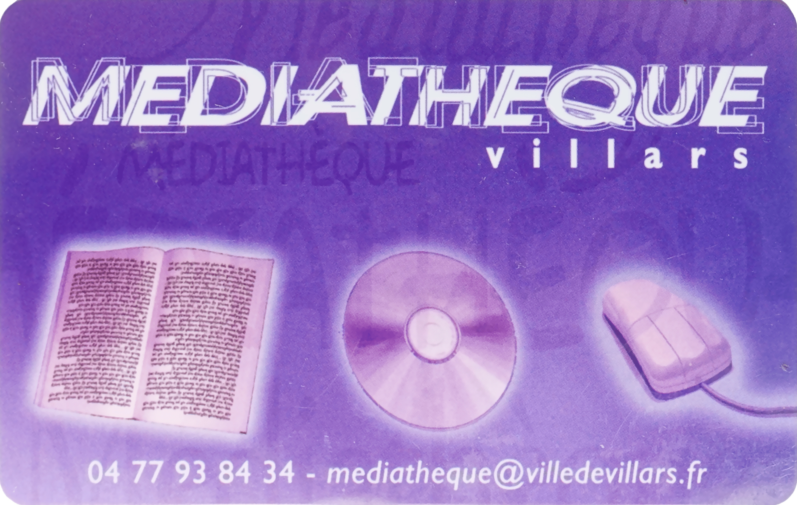 Carte de la médiathèque de Villars